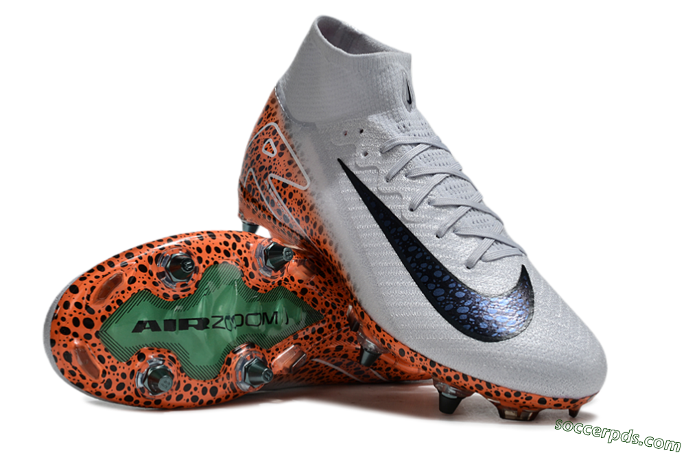 Nike Air Zoom Mercurial Superfly 10 Elite SG High-Tops Football Boots - Grey/Black/Leopard 3