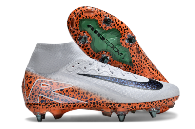 Nike Air Zoom Mercurial Superfly 10 Elite SG High-Tops Football Boots - Grey/Black/Leopard