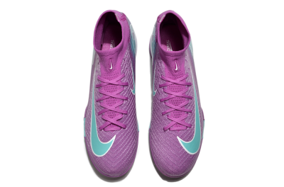 Nike Air Zoom Mercurial Superfly 10 Elite TF High-Tops Football Shoes - Purple/Jade/White