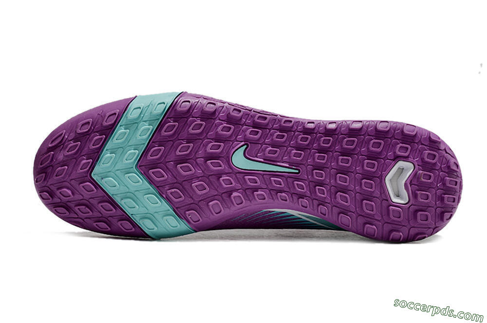 Nike Air Zoom Mercurial Superfly 10 Elite TF High-Tops Football Shoes - Purple/Jade/White 6