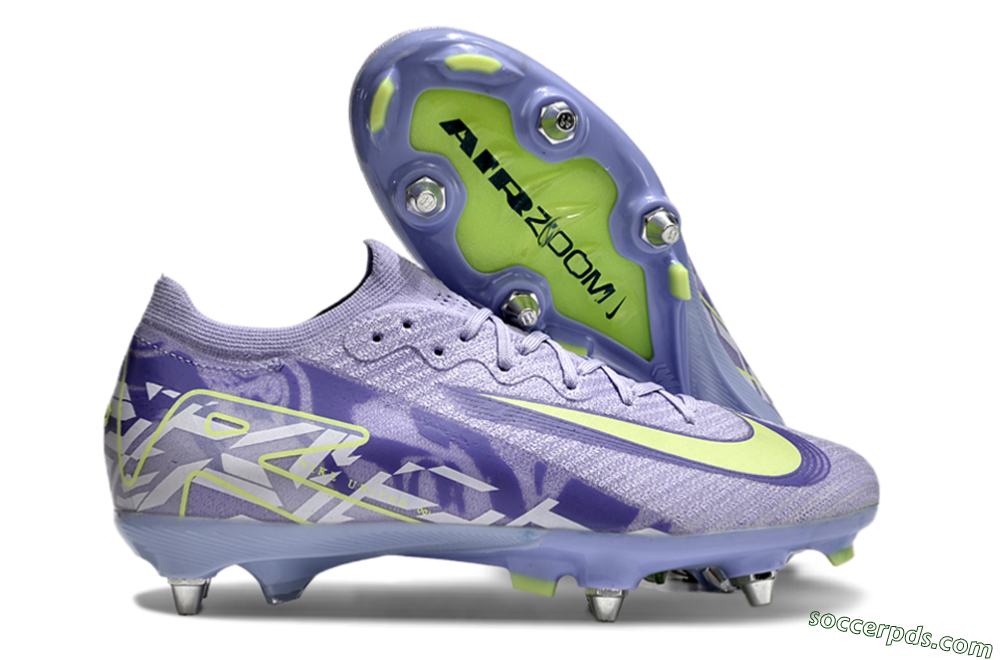 Nike Air Zoom Mercurial Vapor 16 Elite SG Low-Tops Football Boots - Purple/Yellow/White 1