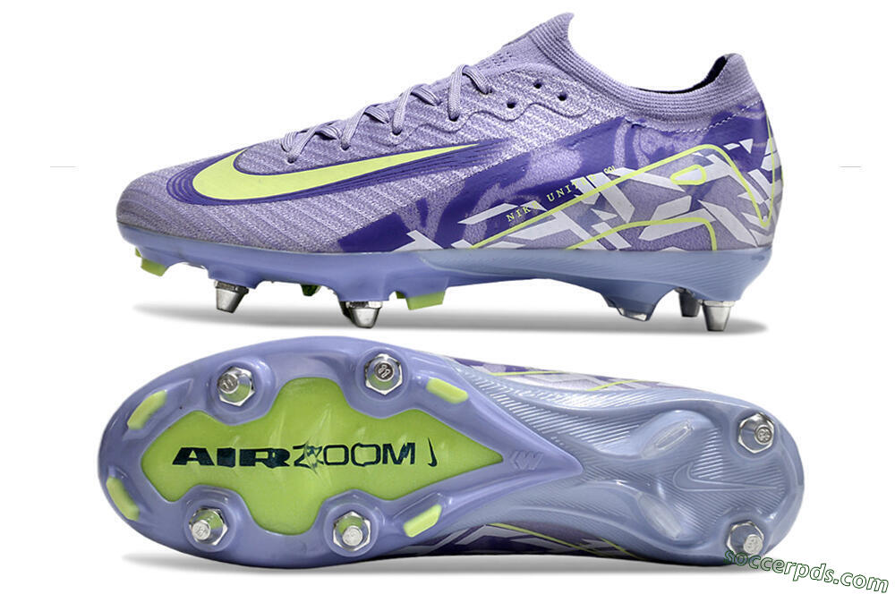 Nike Air Zoom Mercurial Vapor 16 Elite SG Low-Tops Football Boots - Purple/Yellow/White 0