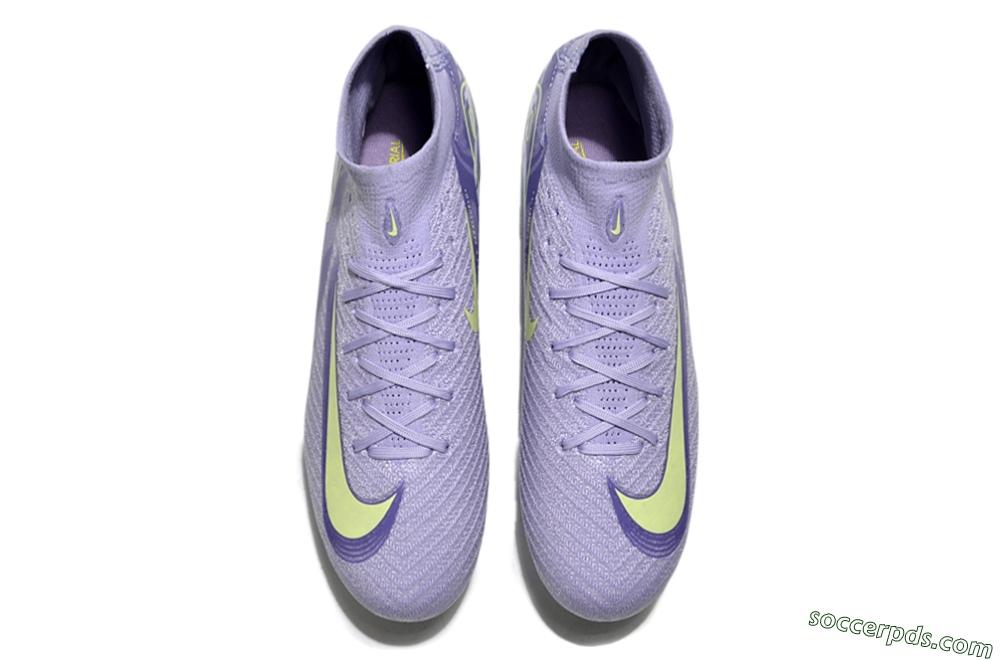 Nike Air Zoom Mercurial Superfly 10 Elite SG High-Tops Football Boots - Purple/Yellow/White 4