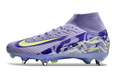 Nike Air Zoom Mercurial Superfly 10 Elite SG High-Tops Football Boots - Purple/Yellow/White