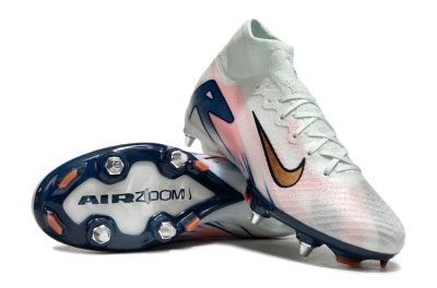 Nike Air Zoom Mercurial Superfly 10 Elite SG High-Tops Football Boots - Jade/Pink/Gold/Blue