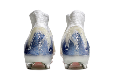 Nike Air Zoom Mercurial Superfly 10 Elite SG High-Tops Football Boots - Beige/White/Blue