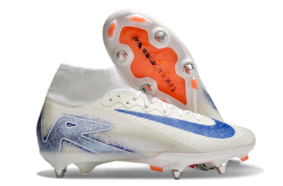 Nike Air Zoom Mercurial Superfly 10 Elite SG High-Tops Football Boots - Beige/White/Blue
