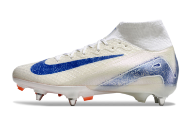 Nike Air Zoom Mercurial Superfly 10 Elite SG High-Tops Football Boots - Beige/White/Blue
