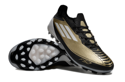 Adidas F50 Elite Messi MG Low-Tops Football Boots - Gold/Black/White