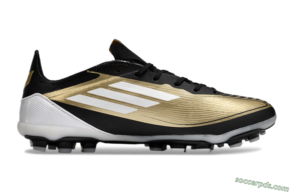 Adidas F50 Elite Messi MG Low-Tops Football Boots - Gold/Black/White 7