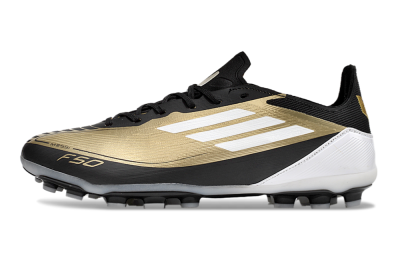 Adidas F50 Elite Messi MG Low-Tops Football Boots - Gold/Black/White