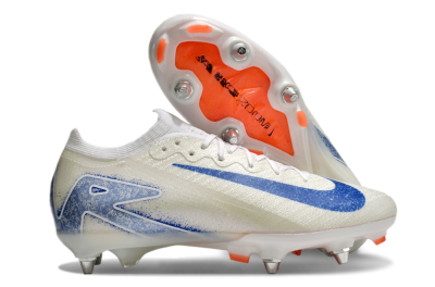 Nike Air Zoom Mercurial Vapor 16 Elite SG Low-Tops Football Boots - Beige/Blue/White