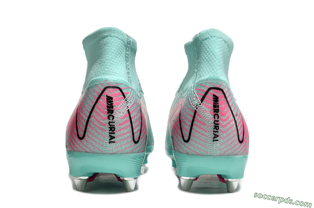 Nike Air Zoom Mercurial Superfly 10 Elite SG High-Tops Football Boots - Jade/Black/Pink 5