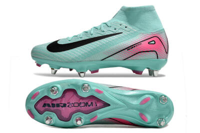 Nike Air Zoom Mercurial Superfly 10 Elite SG High-Tops Football Boots - Jade/Black/Pink