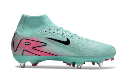 Nike Air Zoom Mercurial Superfly 10 Elite SG High-Tops Football Boots - Jade/Black/Pink