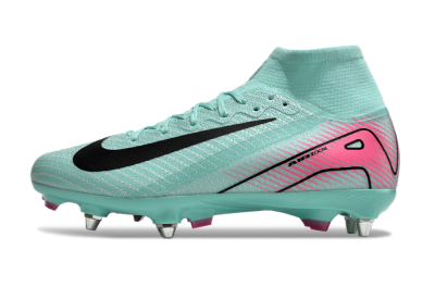 Nike Air Zoom Mercurial Superfly 10 Elite SG High-Tops Football Boots - Jade/Black/Pink