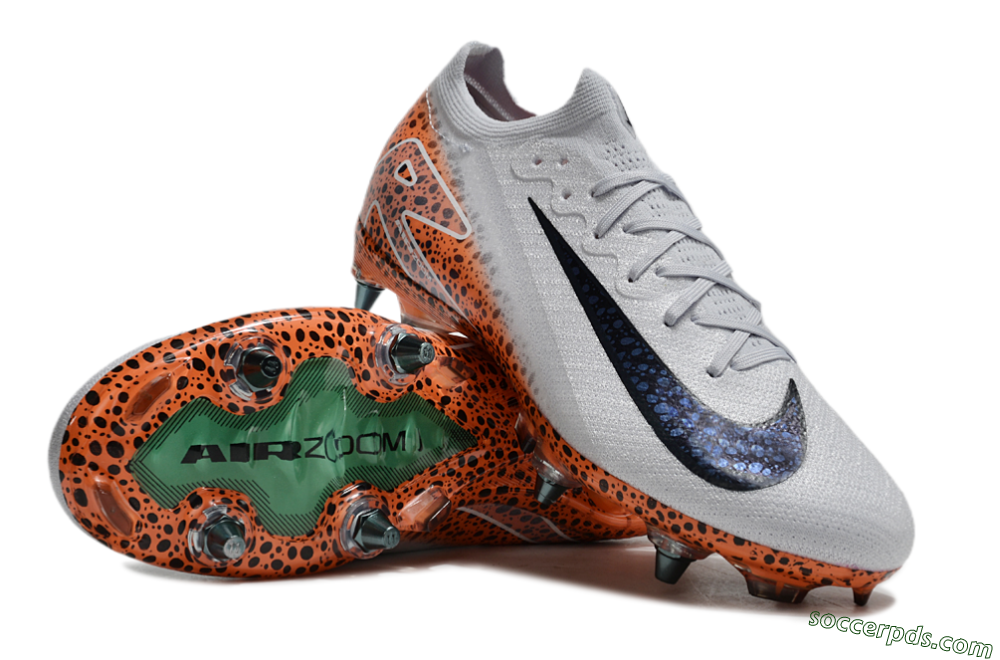 Nike Air Zoom Mercurial Vapor 16 Elite SG Low-Tops Football Boots - Grey/Black/Leopard 3