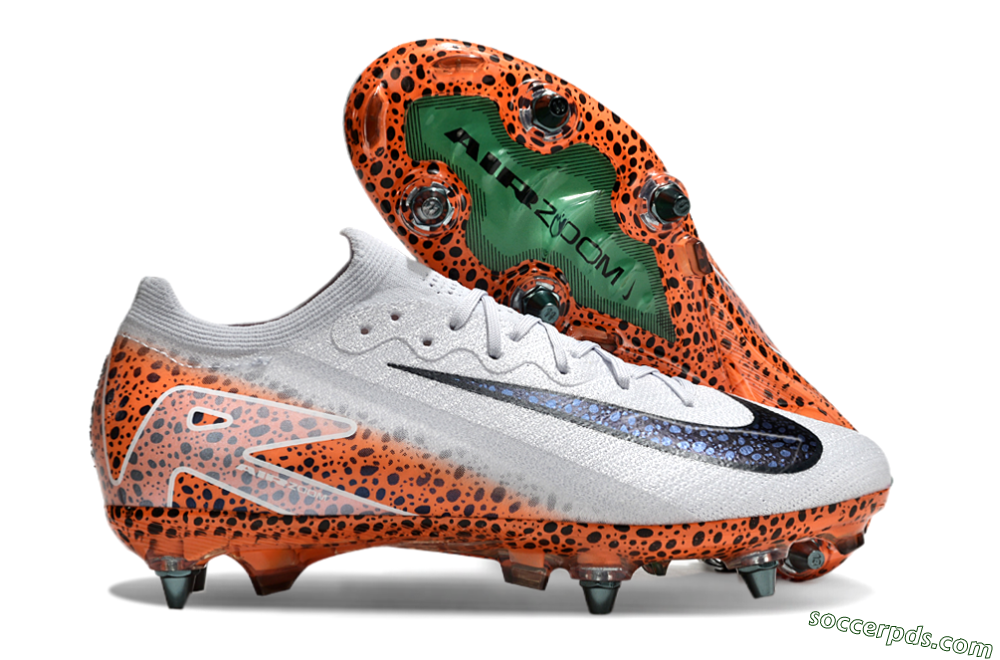 Nike Air Zoom Mercurial Vapor 16 Elite SG Low-Tops Football Boots - Grey/Black/Leopard 1