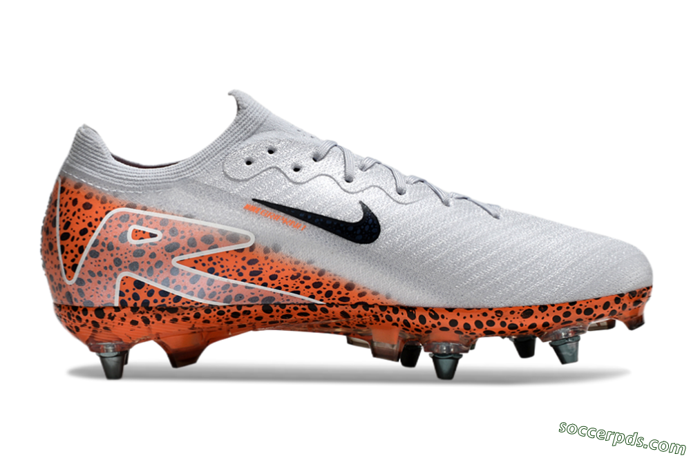 Nike Air Zoom Mercurial Vapor 16 Elite SG Low-Tops Football Boots - Grey/Black/Leopard 7