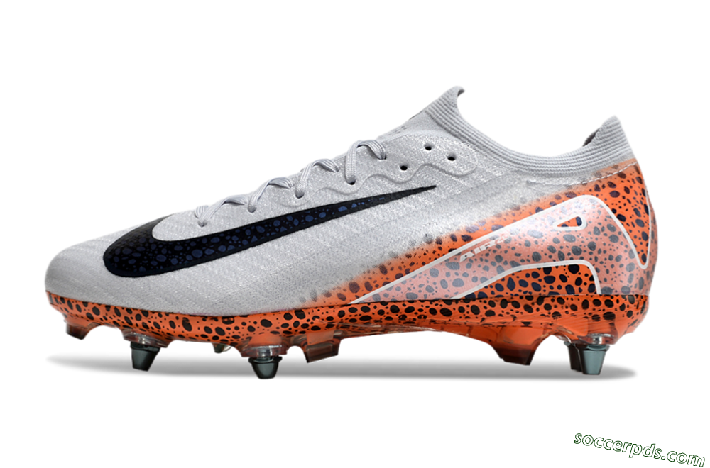 Nike Air Zoom Mercurial Vapor 16 Elite SG Low-Tops Football Boots - Grey/Black/Leopard 2