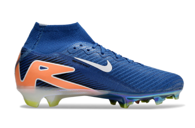 Nike Air Zoom Mercurial Superfly 10 Elite FG High-Tops Football Boots - Blue/White/Orange