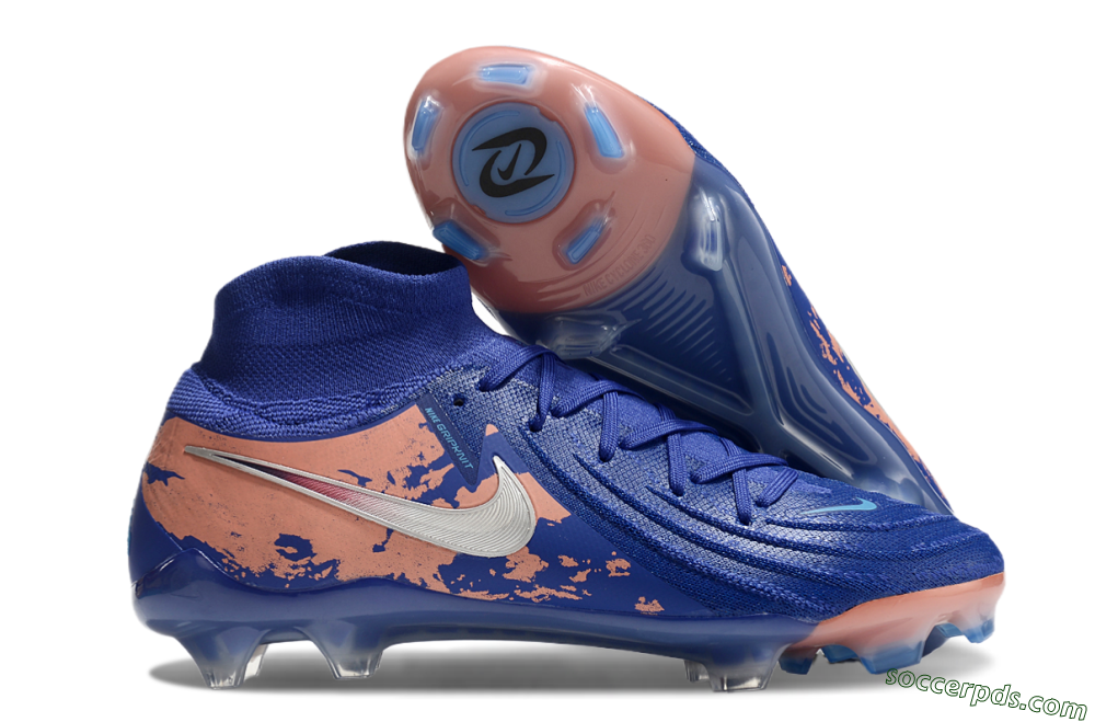 Nike Phantom Luna Elite NU FG High-Tops Football Boots - Blue/White/Red 1