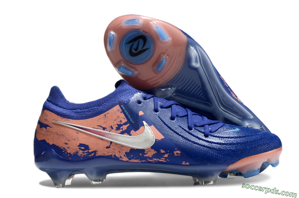 Nike Phantom Luna Elite FG Low-Tops Football Boots - Blue/White/Red 1