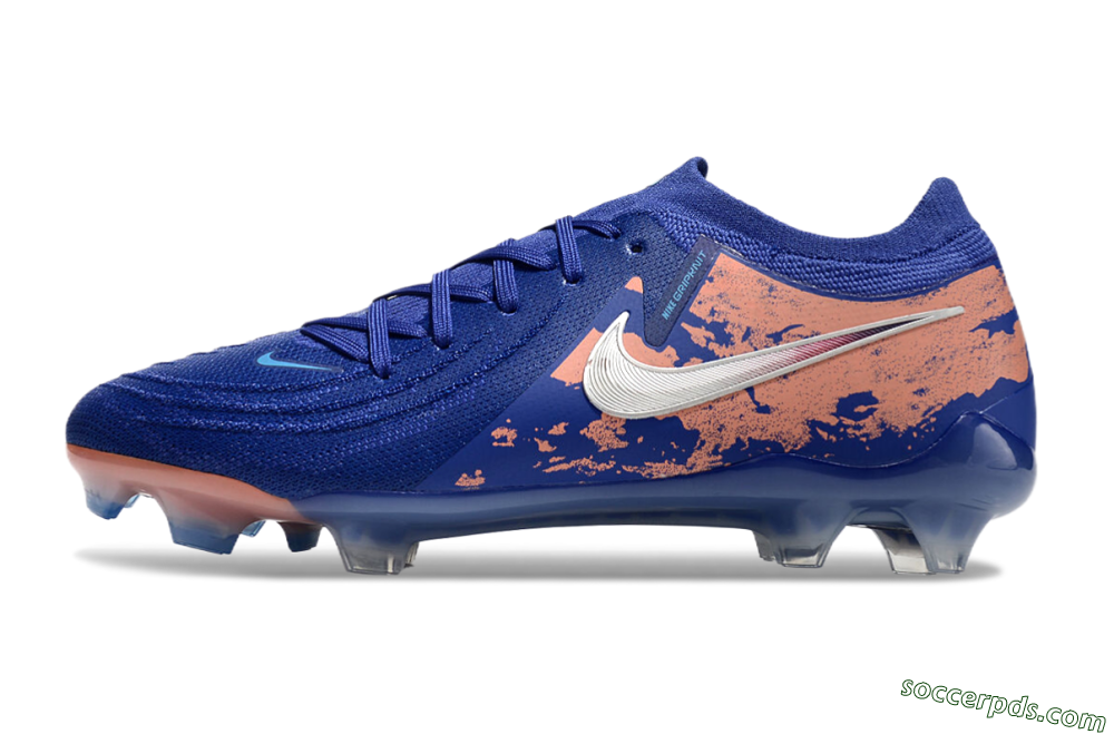 Nike Phantom Luna Elite FG Low-Tops Football Boots - Blue/White/Red 2