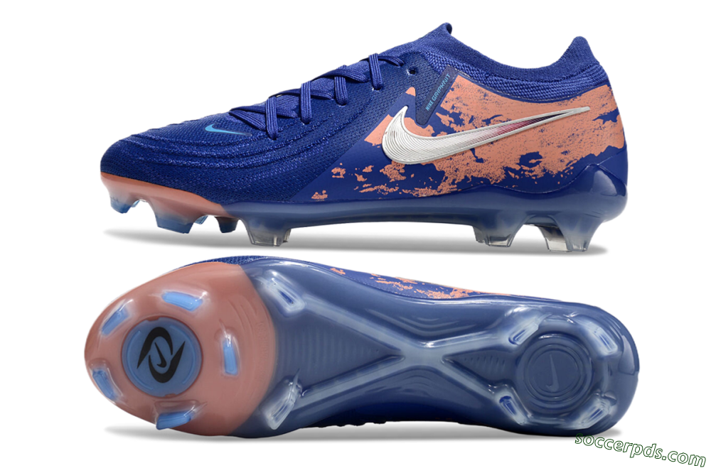 Nike Phantom Luna Elite FG Low-Tops Football Boots - Blue/White/Red 0
