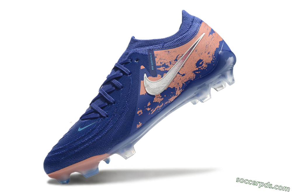 Nike Phantom Luna Elite FG Low-Tops Football Boots - Blue/White/Red 5