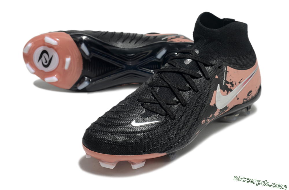 Nike Phantom Luna Elite NU FG High-Tops Football Boots - Black/White/Red 3