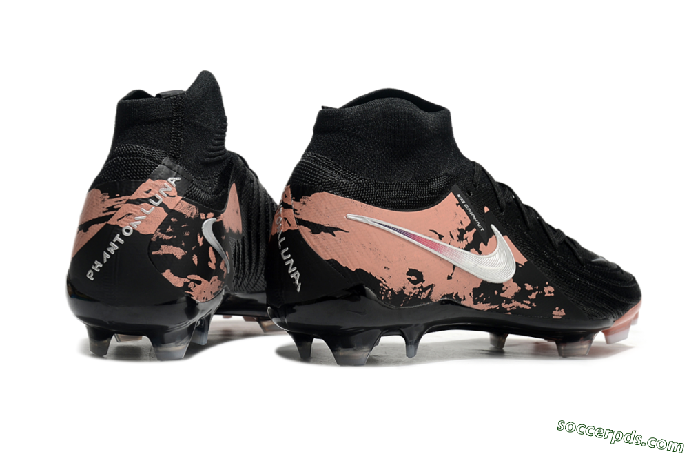 Nike Phantom Luna Elite NU FG High-Tops Football Boots - Black/White/Red 6