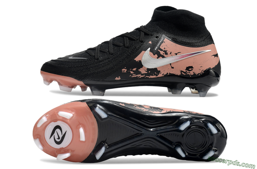 Nike Phantom Luna Elite NU FG High-Tops Football Boots - Black/White/Red 0