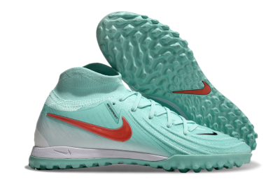 Nike Phantom Luna Elite TF High-Tops Football Shoes - Jade/Red/White