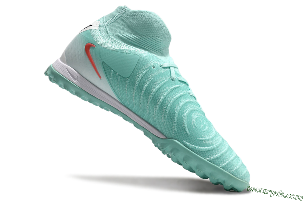 Nike Phantom Luna Elite TF High-Tops Football Shoes - Jade/Red/White 4