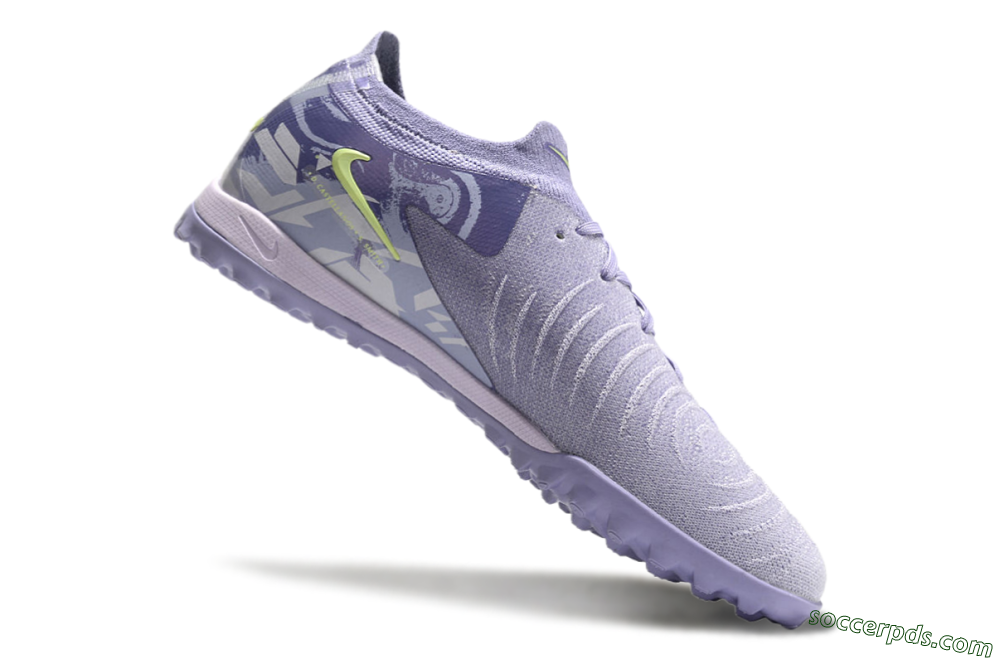 Nike Phantom GX 2 Elite TF Low-Tops Football Shoes - Purple/Yellow/White 4