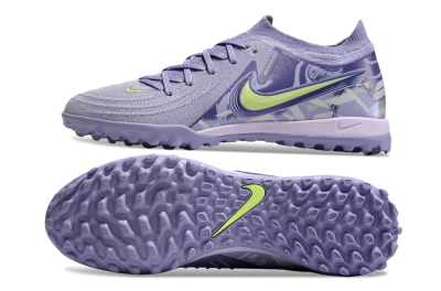 Nike Phantom GX 2 Elite TF Low-Tops Football Shoes - Purple/Yellow/White