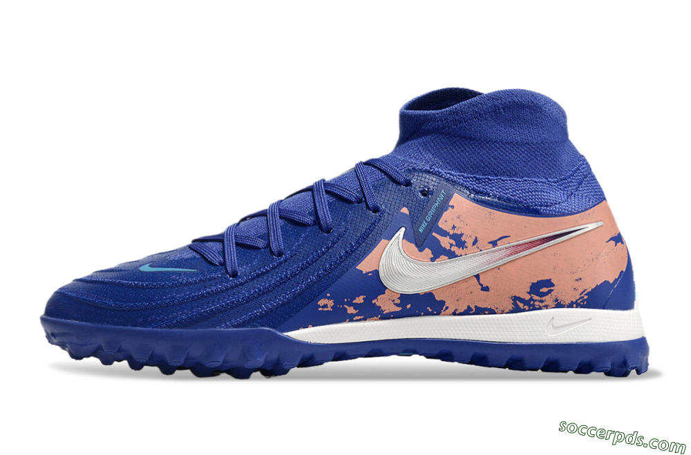 Nike Phantom Luna Elite TF High-Tops Football Shoes - Blue/White/Red 2