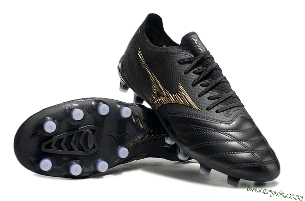 Mizuno Morelia Neo 3 FG Low-Tops Football Boots - Black/Gold 4