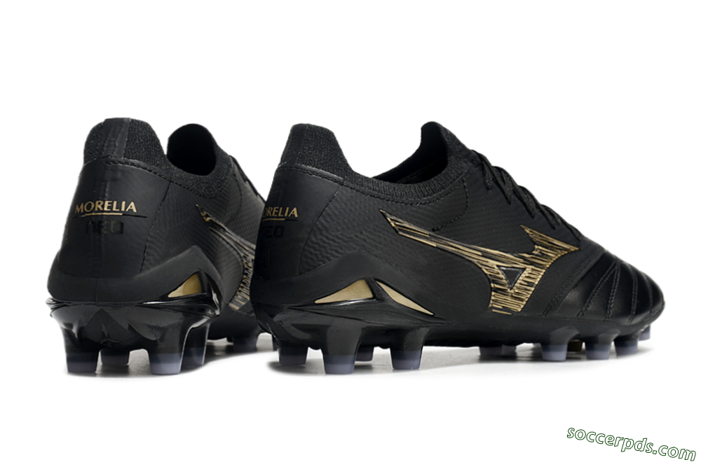 Mizuno Morelia Neo 3 FG Low-Tops Football Boots - Black/Gold 7
