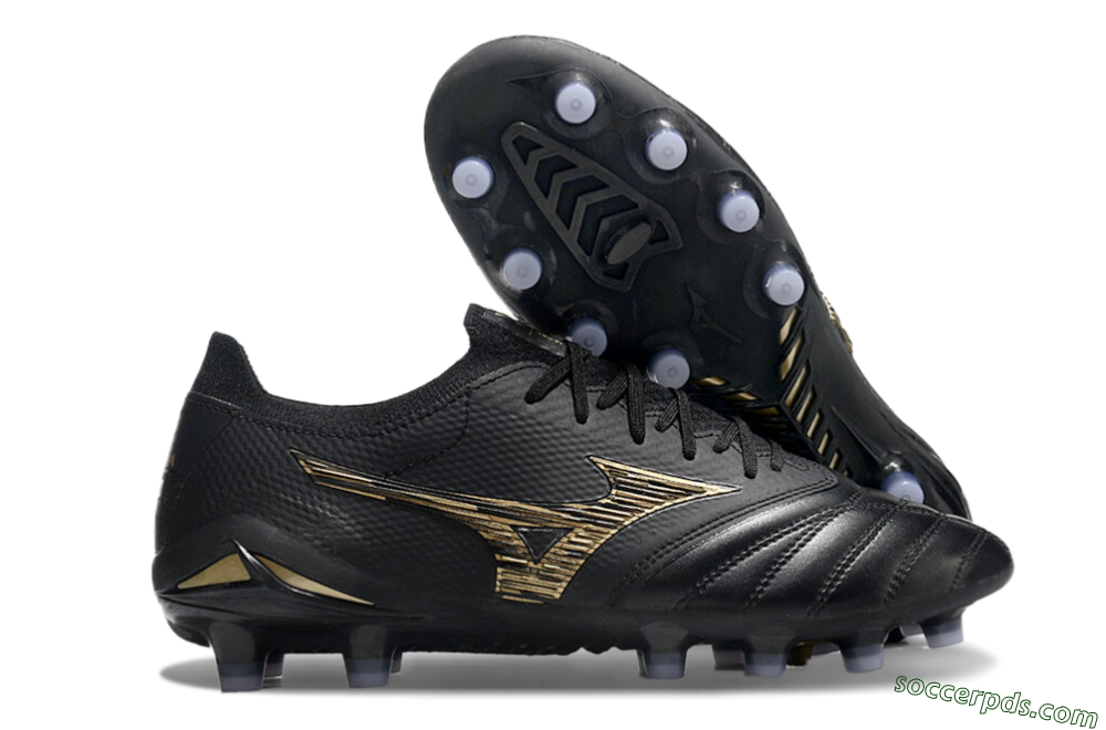 Mizuno Morelia Neo 3 FG Low-Tops Football Boots - Black/Gold 1