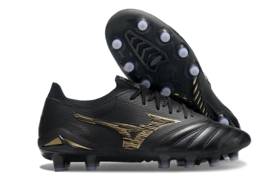Mizuno Morelia Neo 3 FG Low-Tops Football Boots - Black/Gold