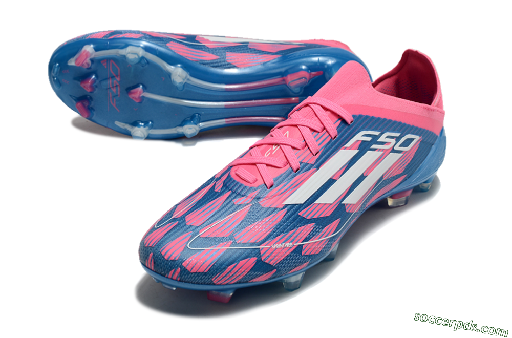 Adidas F50 Elite FG Low-Tops Football Boots - Blue/White/Red 3