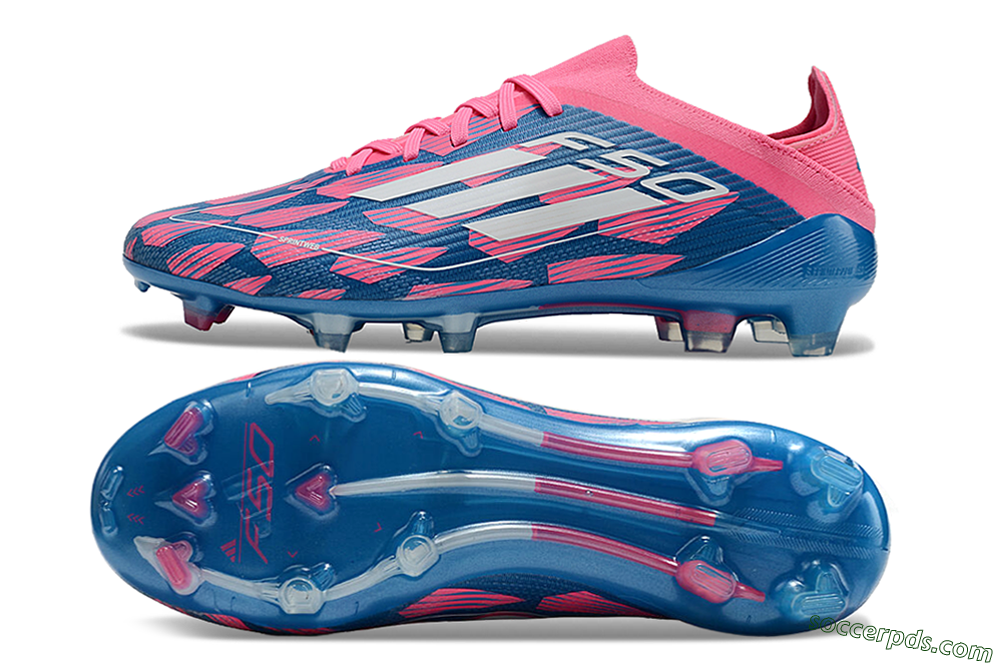 Adidas F50 Elite FG Low-Tops Football Boots - Blue/White/Red 0