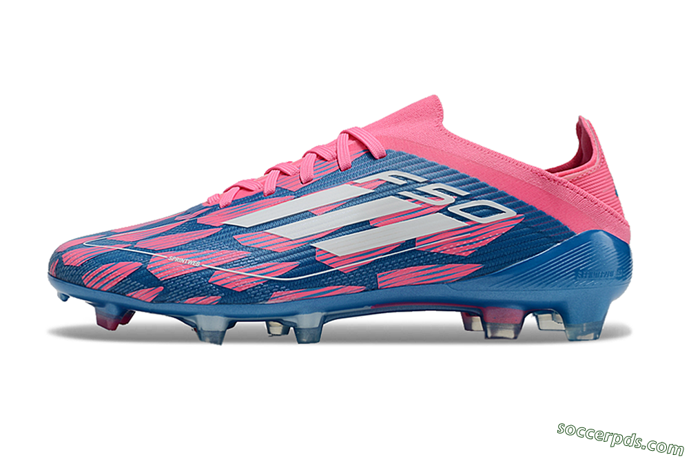 Adidas F50 Elite FG Low-Tops Football Boots - Blue/White/Red 2