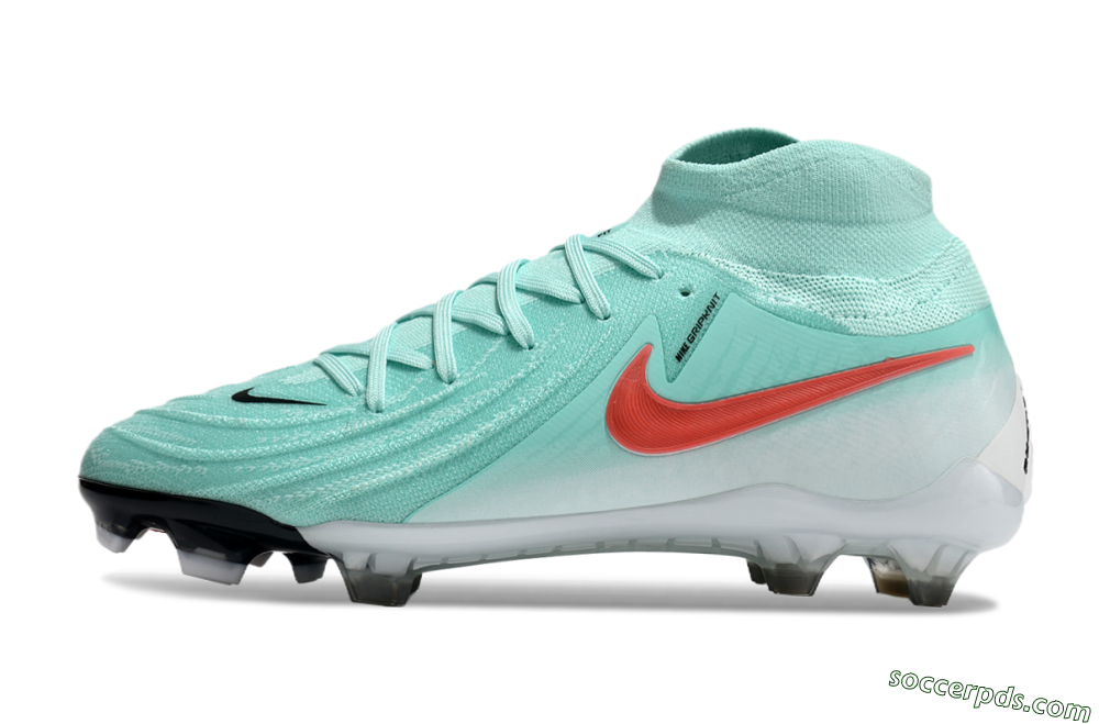 Nike Phantom Luna Elite FG High-Tops Football Boots - Jade/Red/White 2