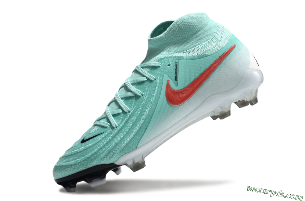 Nike Phantom Luna Elite FG High-Tops Football Boots - Jade/Red/White 5