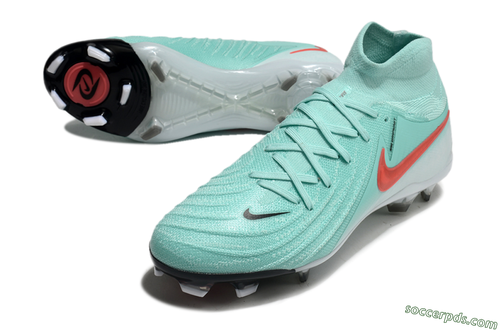 Nike Phantom Luna Elite FG High-Tops Football Boots - Jade/Red/White 3