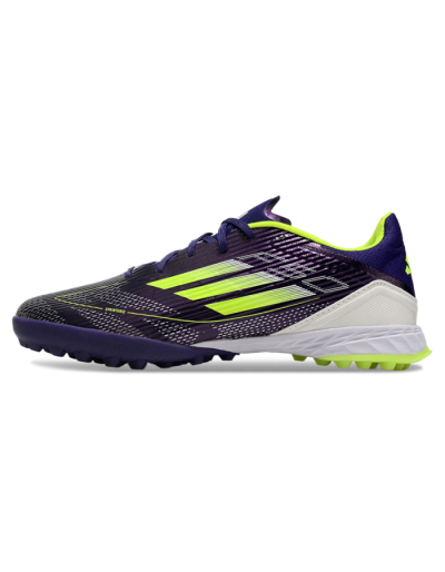 Adidas F50 Pro TF Low-Tops Football Shoes - Purple/Yellow/Blue