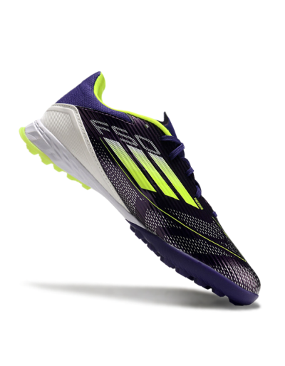 Adidas F50 Pro TF Low-Tops Football Shoes - Purple/Yellow/Blue